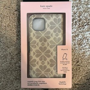 Kate Spade magnetic wrap folio case.